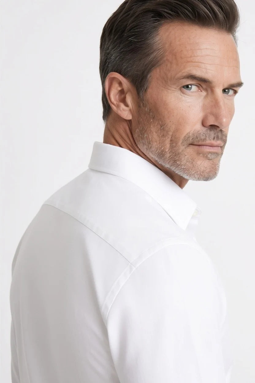 Kent & Co wrinkle-free cotton dress shirt with gift box