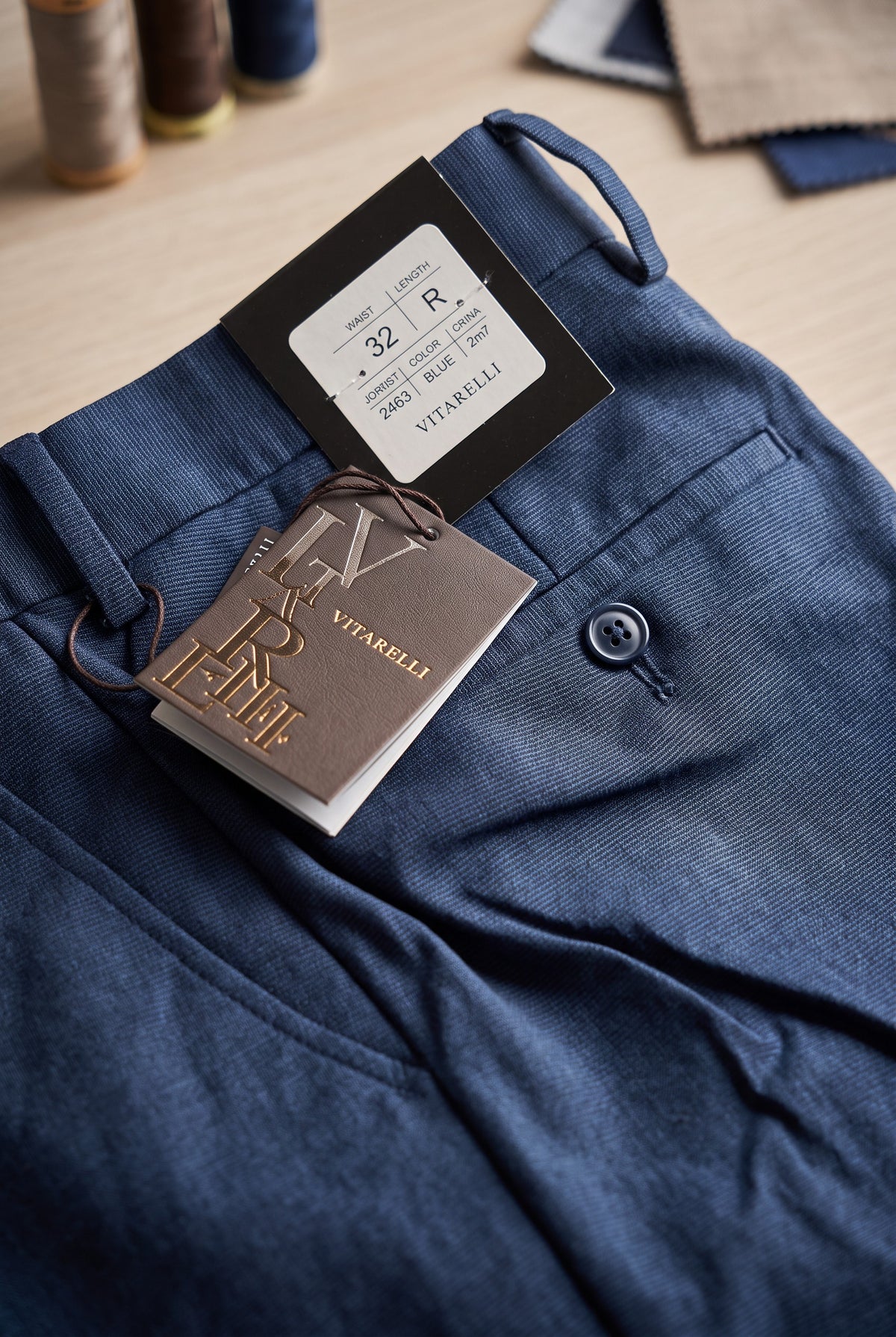 Vitarelli euro fit dress slacks in blue, style 2749213