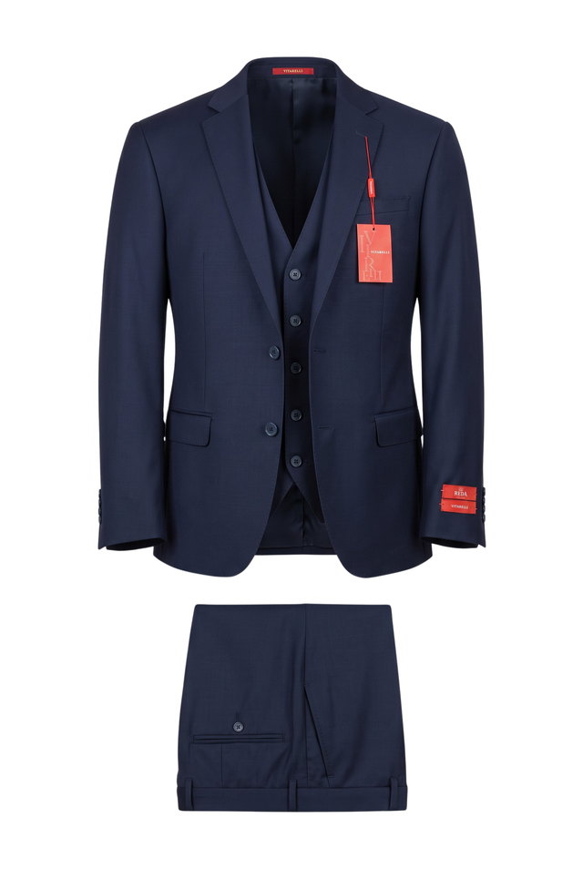 Vitarelli Red Label cashmere wool suit, style 660