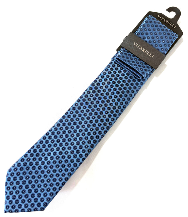 Vitarelli tie with matching pocket square