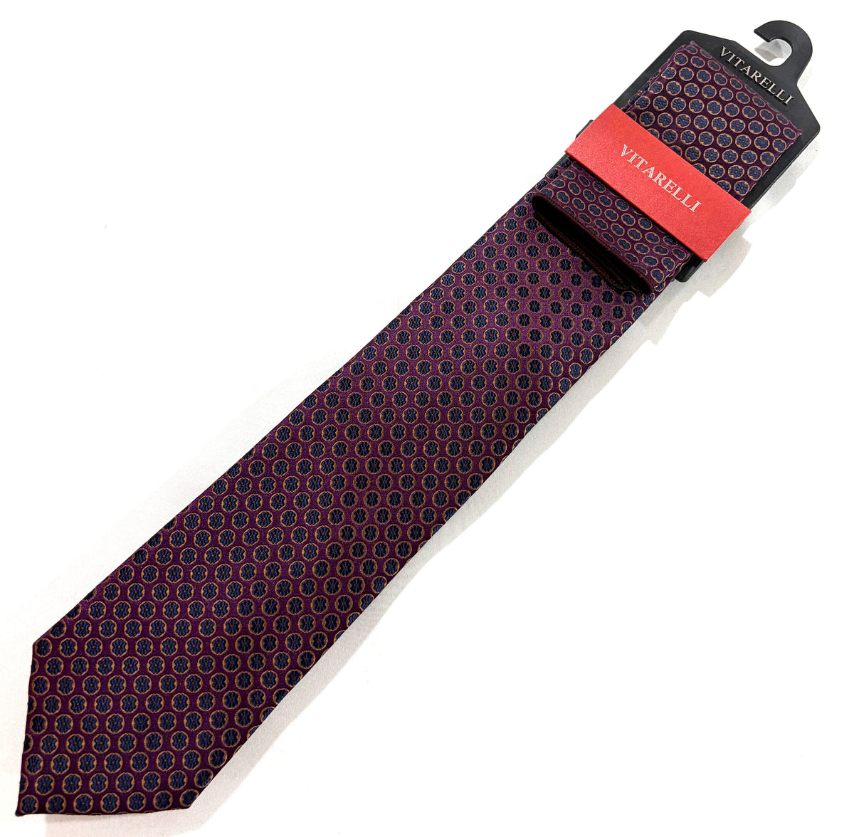Vitarelli tie with matching pocket square