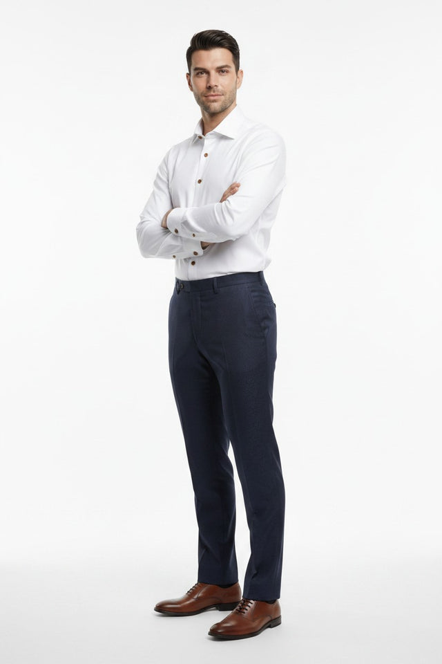 Kent & Co wrinkle-free cotton dress shirt with gift box