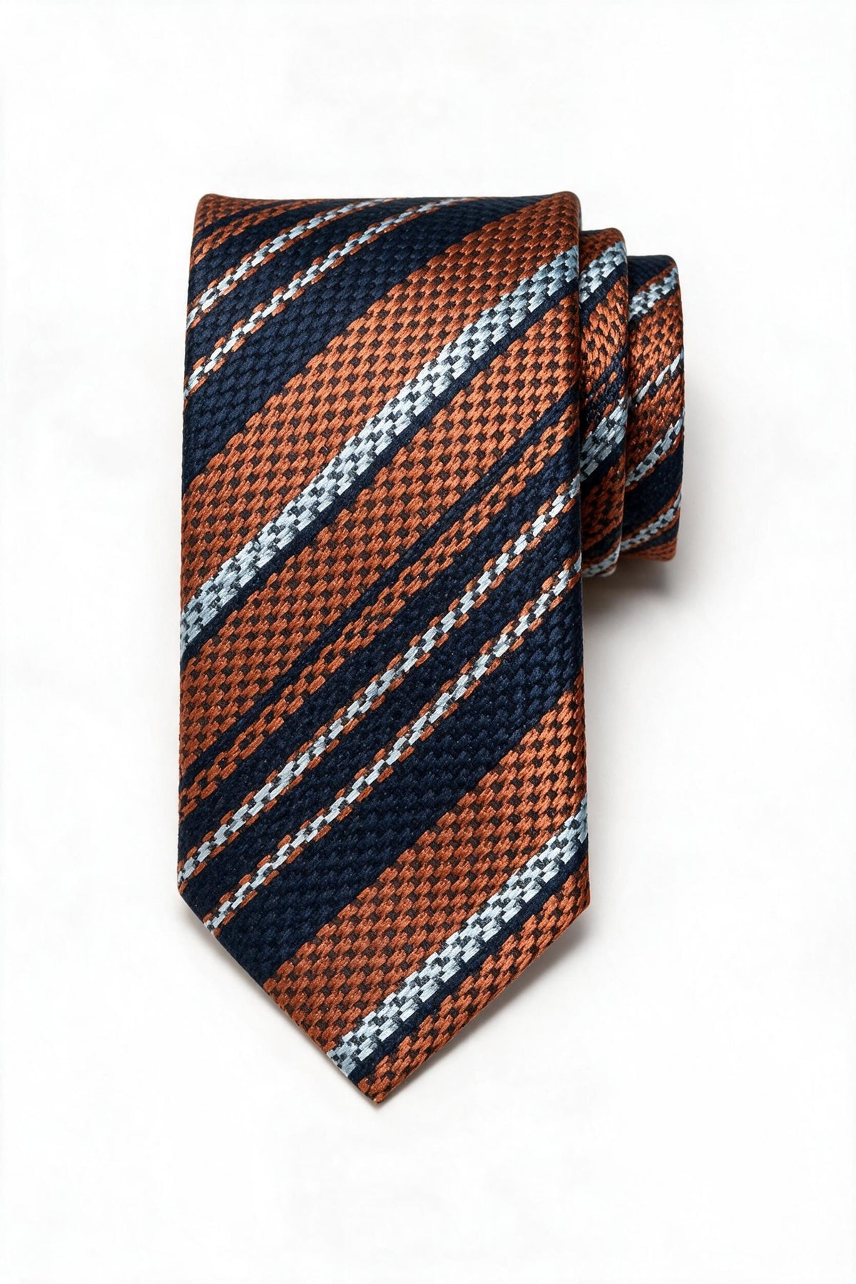 Premium Vitarelli 8cm patterned tie with pocket square