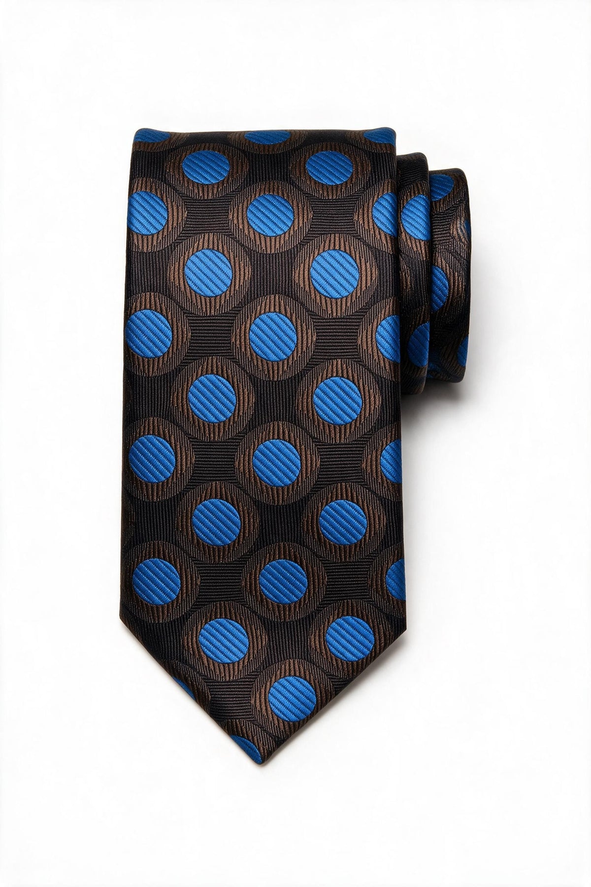 Premium Vitarelli 8cm patterned tie with pocket square