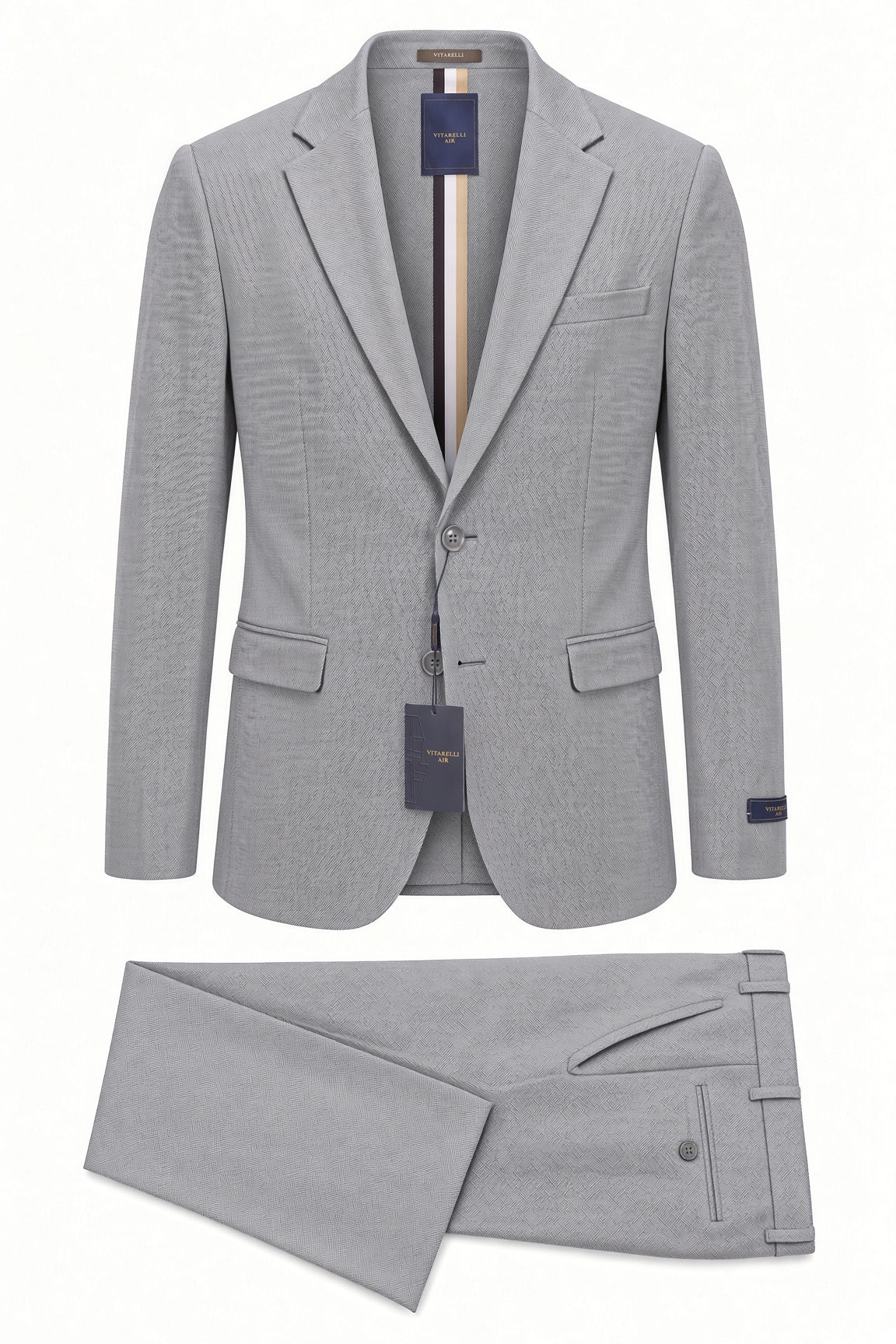 Vitarelli Air Unlined 2-Piece Suit – Gray (159525)