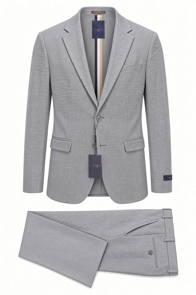 Vitarelli Air unlined suit in gray, style 159525