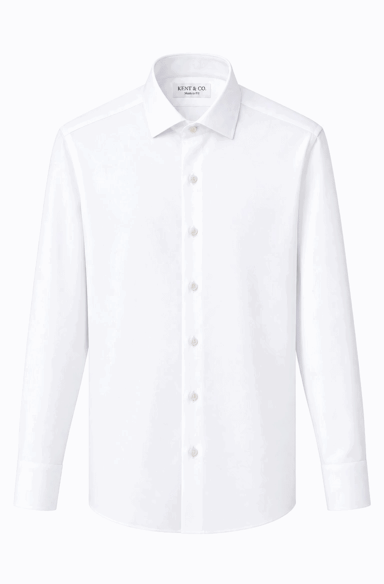 Kent & Co wrinkle-free cotton dress shirt with gift box