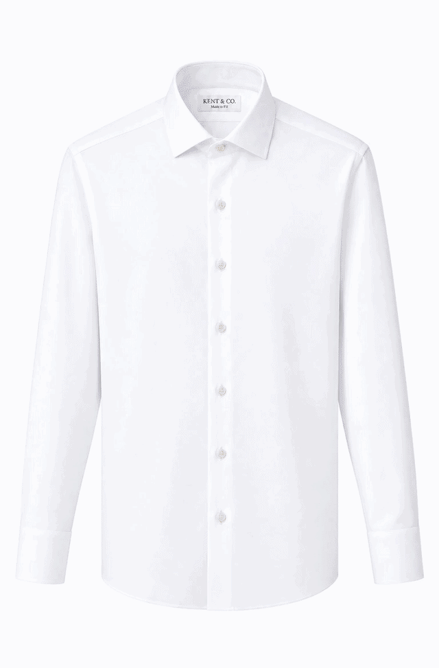 Kent & Co wrinkle-free cotton dress shirt with gift box