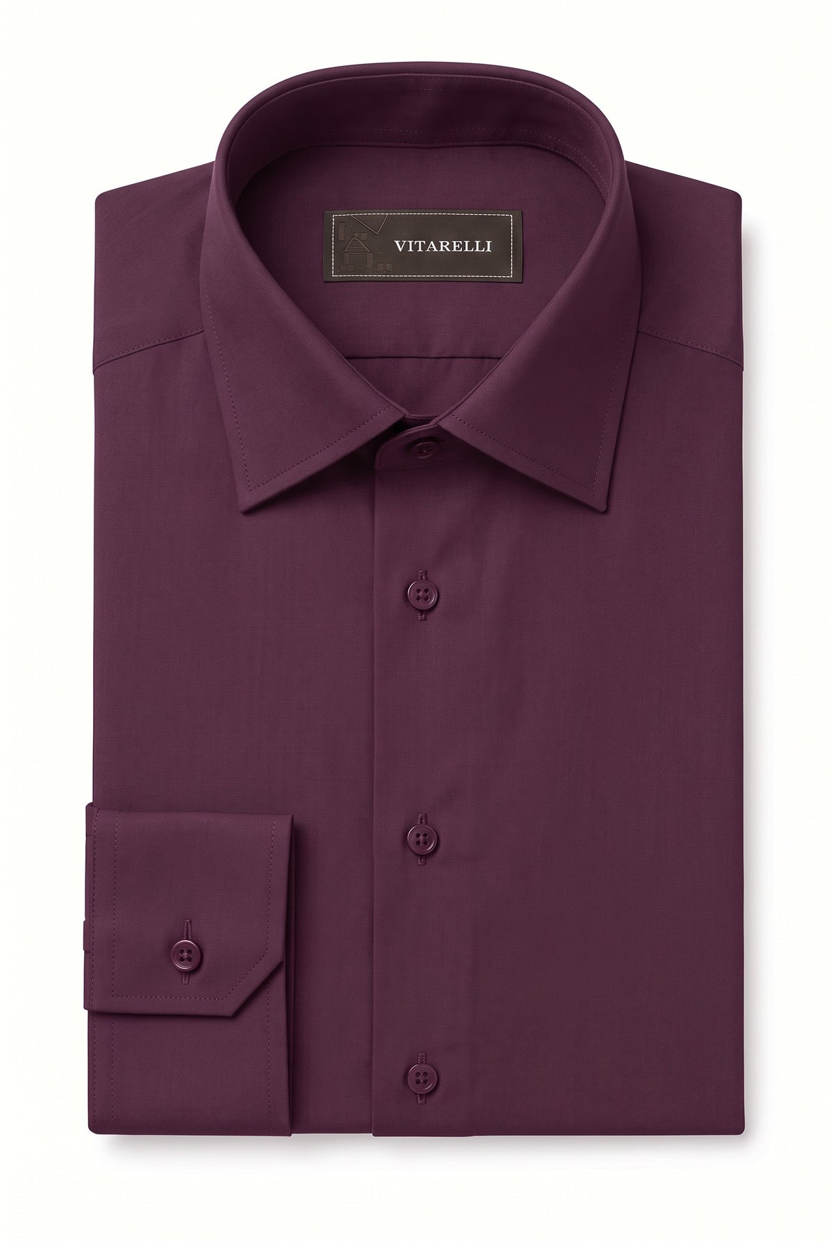Vitarelli 2-way stretch cotton dress shirt