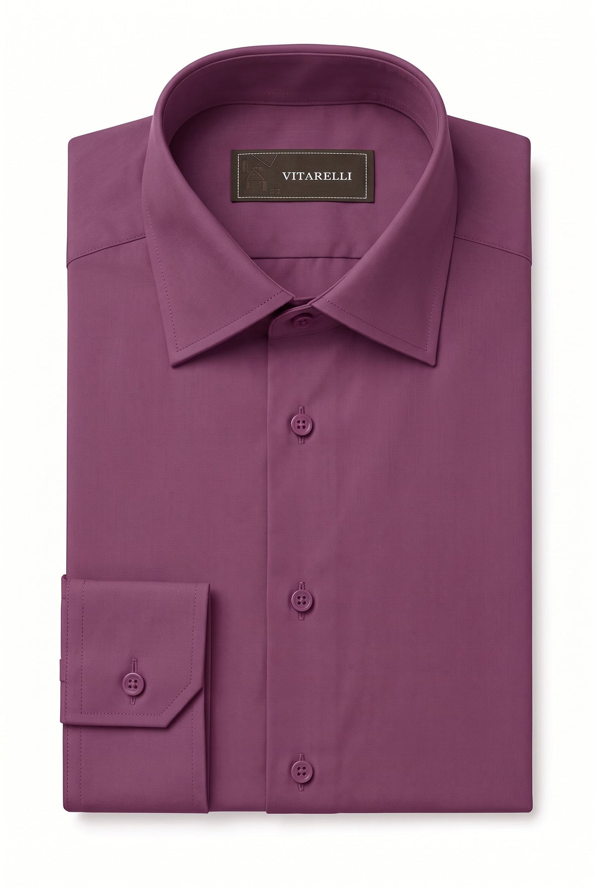 Vitarelli 4-way stretch slim fit dress shirt