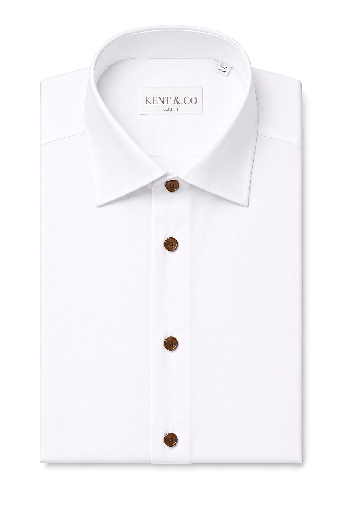 Kent & Co wrinkle-free cotton dress shirt with gift box