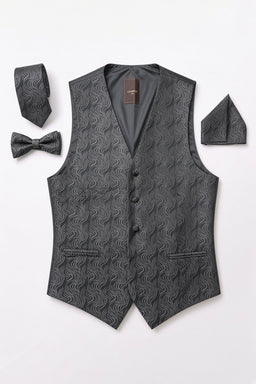 Vitarelli Men's Formal Vest – Black (V05-VESTBLK)