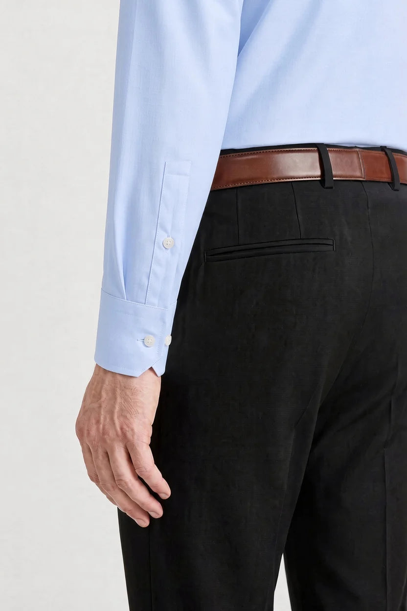 Kent & Co wrinkle-free cotton dress shirt with gift box