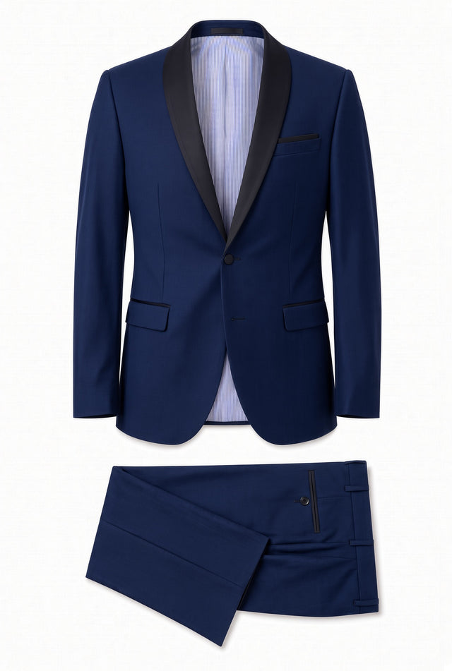 Vitarelli Slim Fit Shawl Lapel Tuxedo with Velvet Option (220BIUSB2TN)