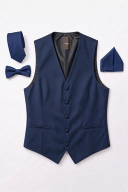 Vitarelli Men's Formal Vest – Navy, S to 5XL (V42-VESTNVY)