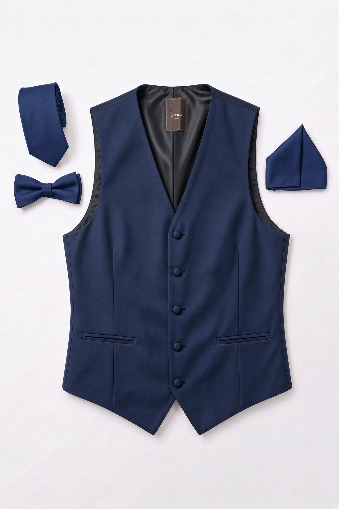 Vitarelli navy men's vest, style V42