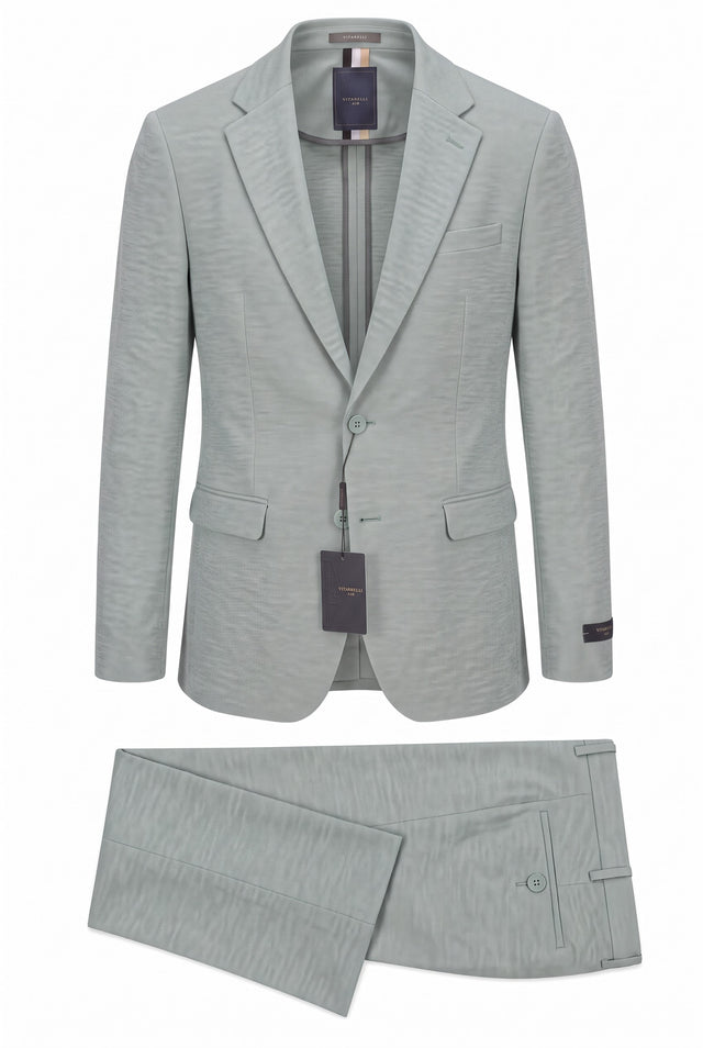 Vitarelli Air unlined suit in sage, style 159528
