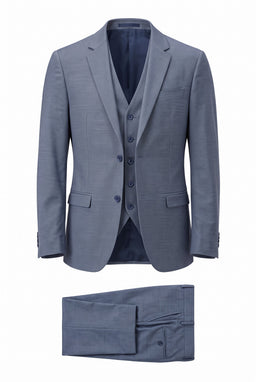 Italian Job 3-Piece Suit with Vest Y167120-16 (1563)