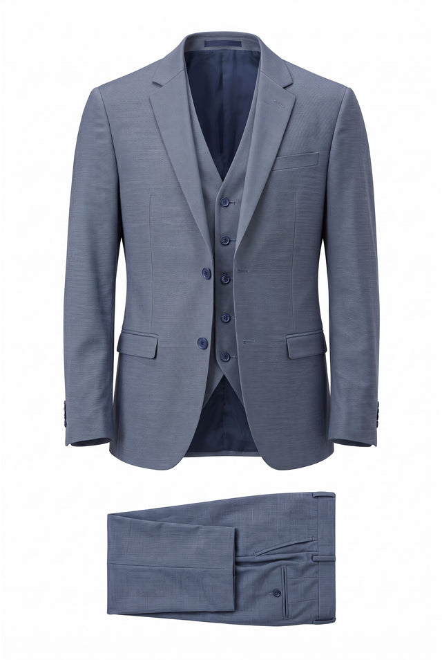 Italian Job 3-piece suit in gray, style 1563