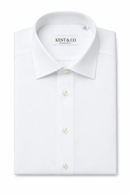 Kent & Co Cotton Shirt With Box - contemporary Fit  200Ply wrinkle-free
