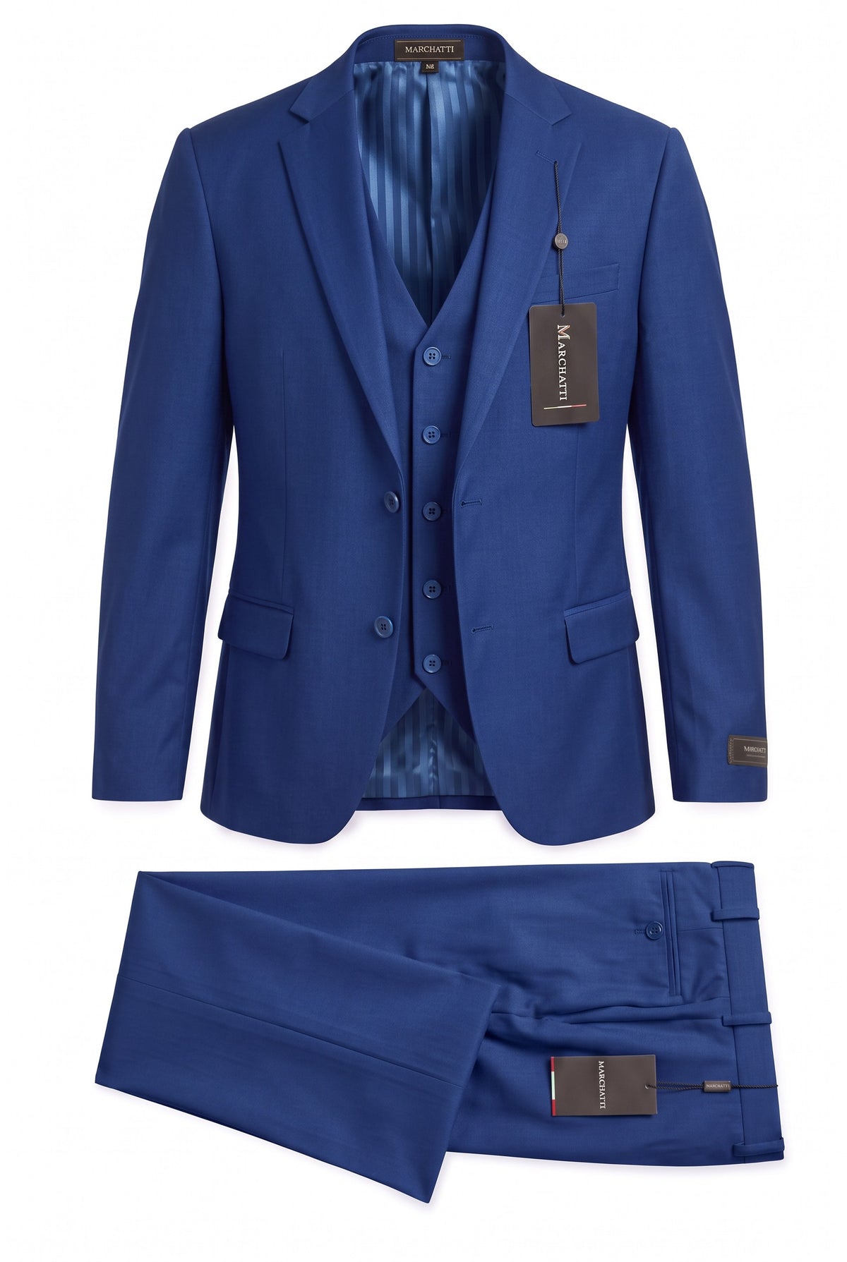 Marchatti 220 slim fit 3-piece suit with vest
