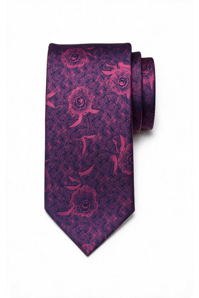 7cm patterned tie with pocket square, Dana Flowers