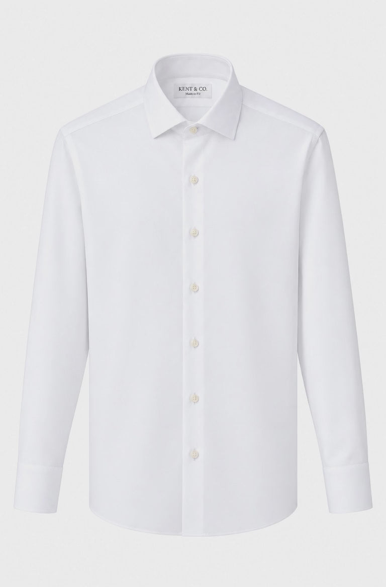 Kent & Co Cotton Shirt With Box - Contemporary fit 100Ply wrinkle-free