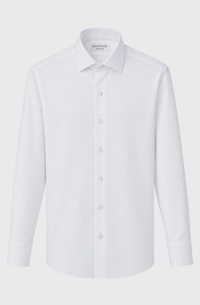 Kent & Co Cotton Shirt With Box - Contemporary fit 100Ply wrinkle-free