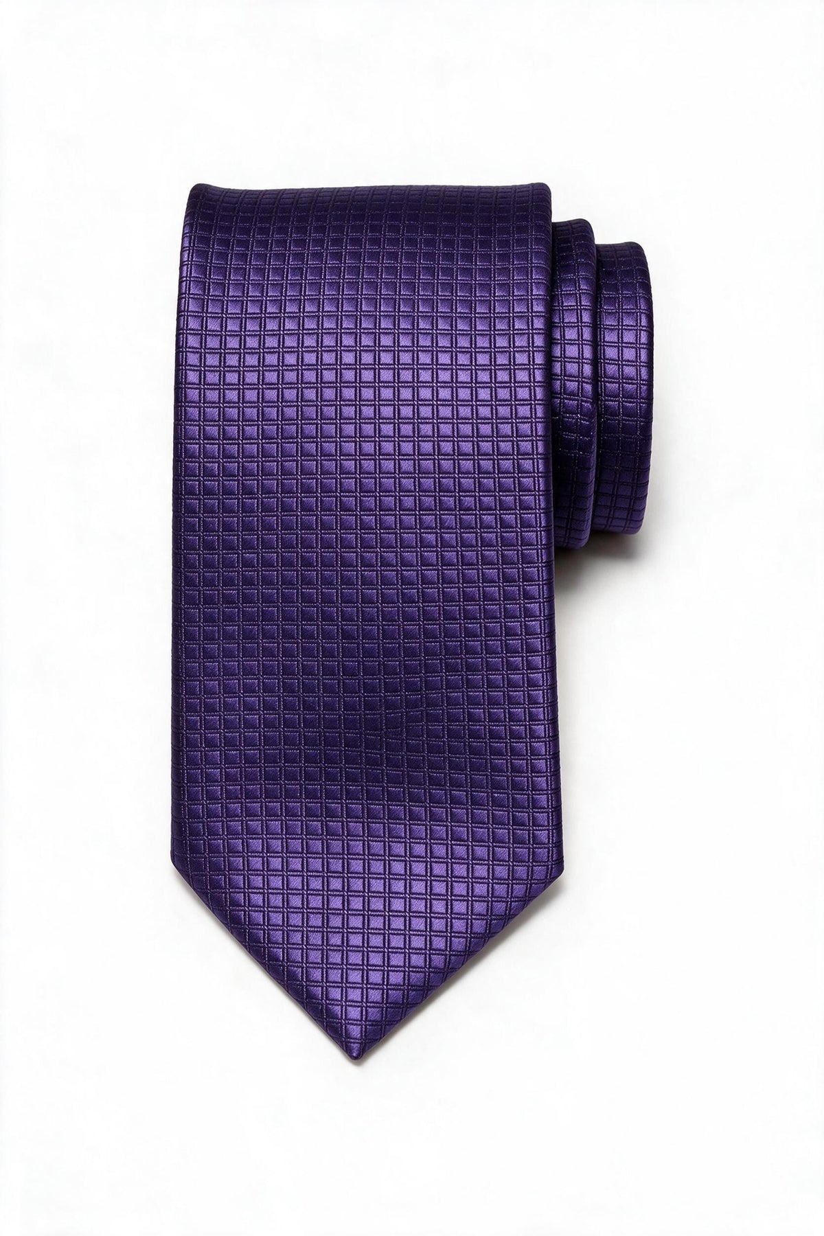Square Patterned Ties with Pocket Square 7.5Cm