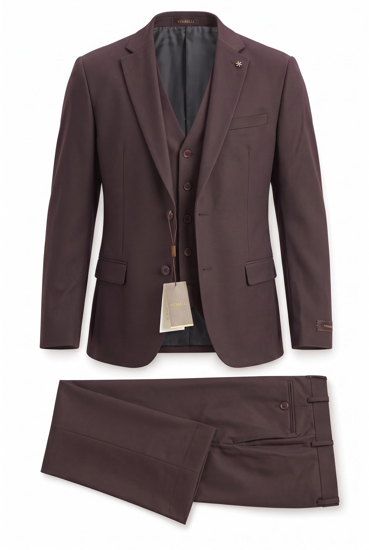 Vitarelli 3pc Balencia Fit - Burgundy, Dark Gray, Navy