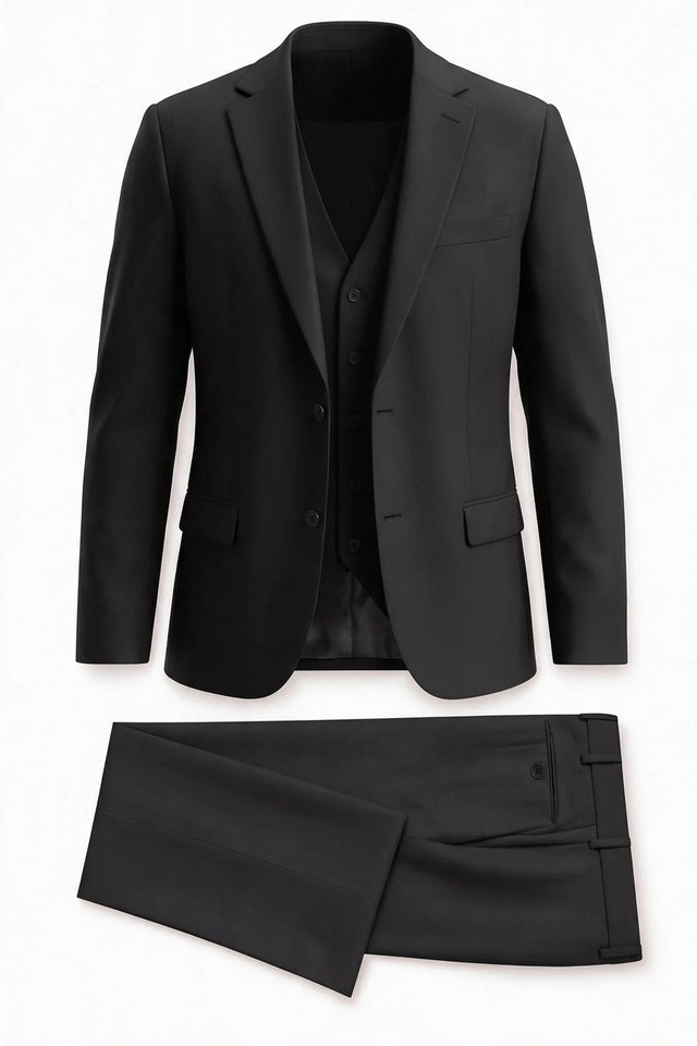 Vitarelli 3-piece Balencia fit suit in black
