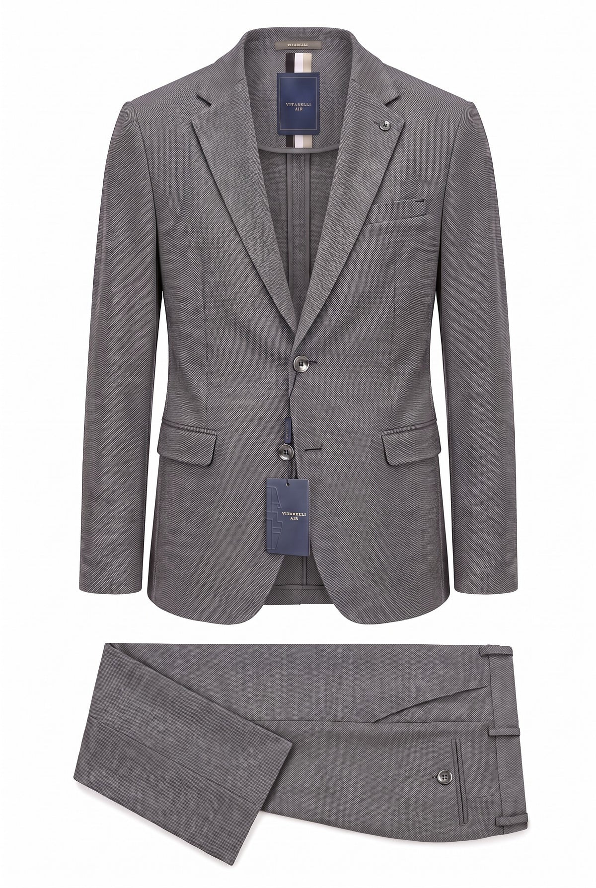 Vitarelli Air Unlined 2-Piece Suit – Gray (159524)