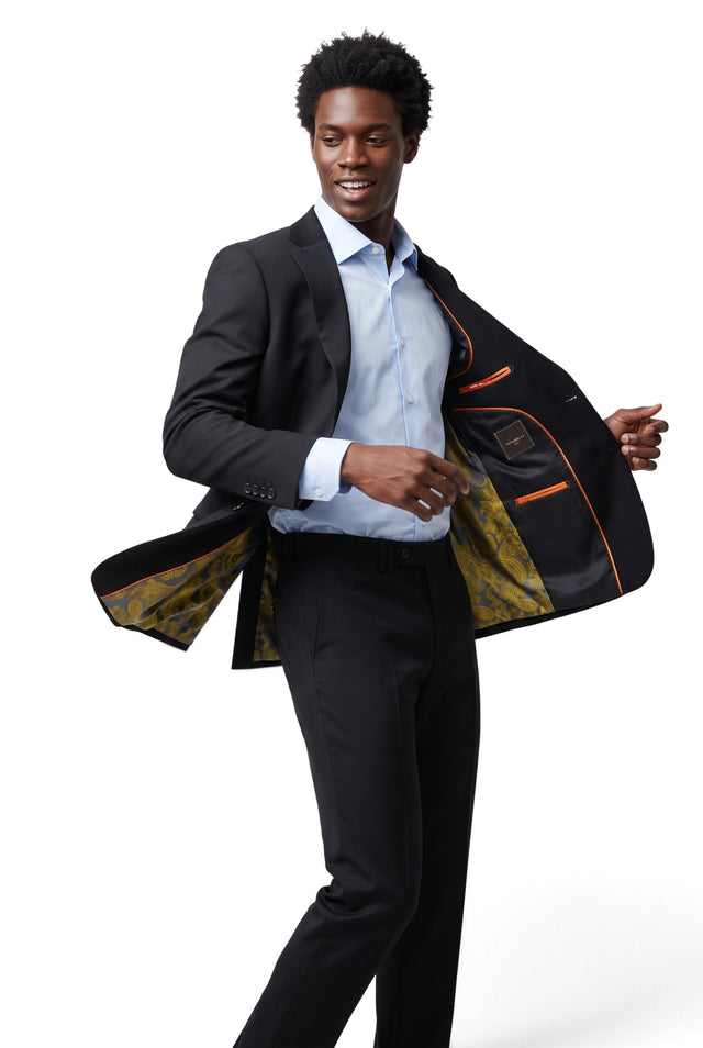 Vitarelli black 2-piece slim fit suit, style 2670