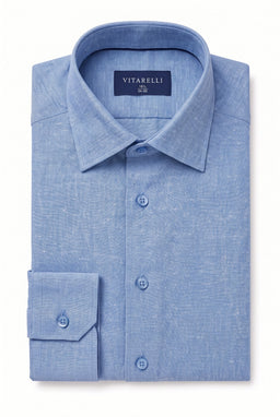 Vitarelli Modern Fit Linen Dress Shirt | Men's Formal