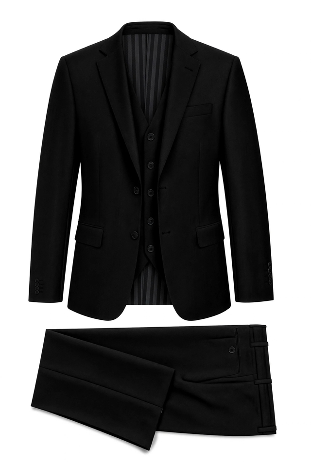 Vitarelli SA-3V euro fit suit in black, style 068-28