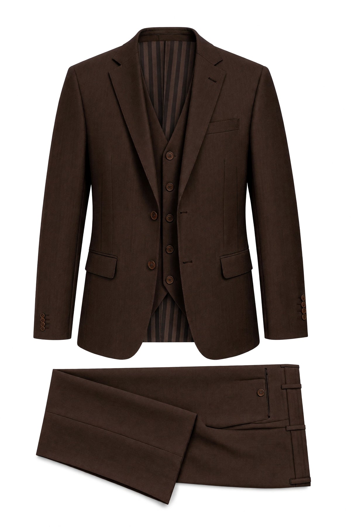 Vitarelli SA-3V euro fit suit in brown, style 068-28