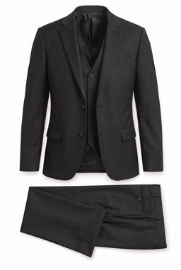 Vitarelli Solid 3-Piece Suit with Vest – Big & Tall to 62 (220)