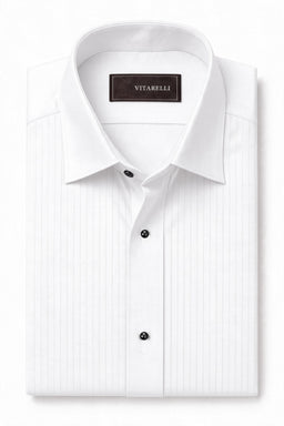Vitarelli Tuxedo Shirt – Pleated | Men's Formal