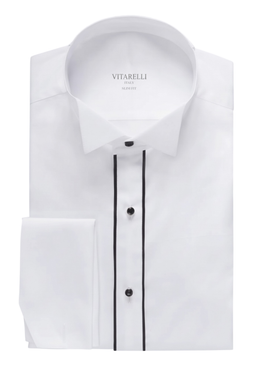Vitarelli Tuxedo Shirt – Textured Front | Men's Formal
