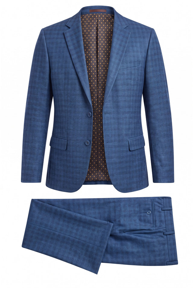 Vitarelli men's suit in blue, style 12589