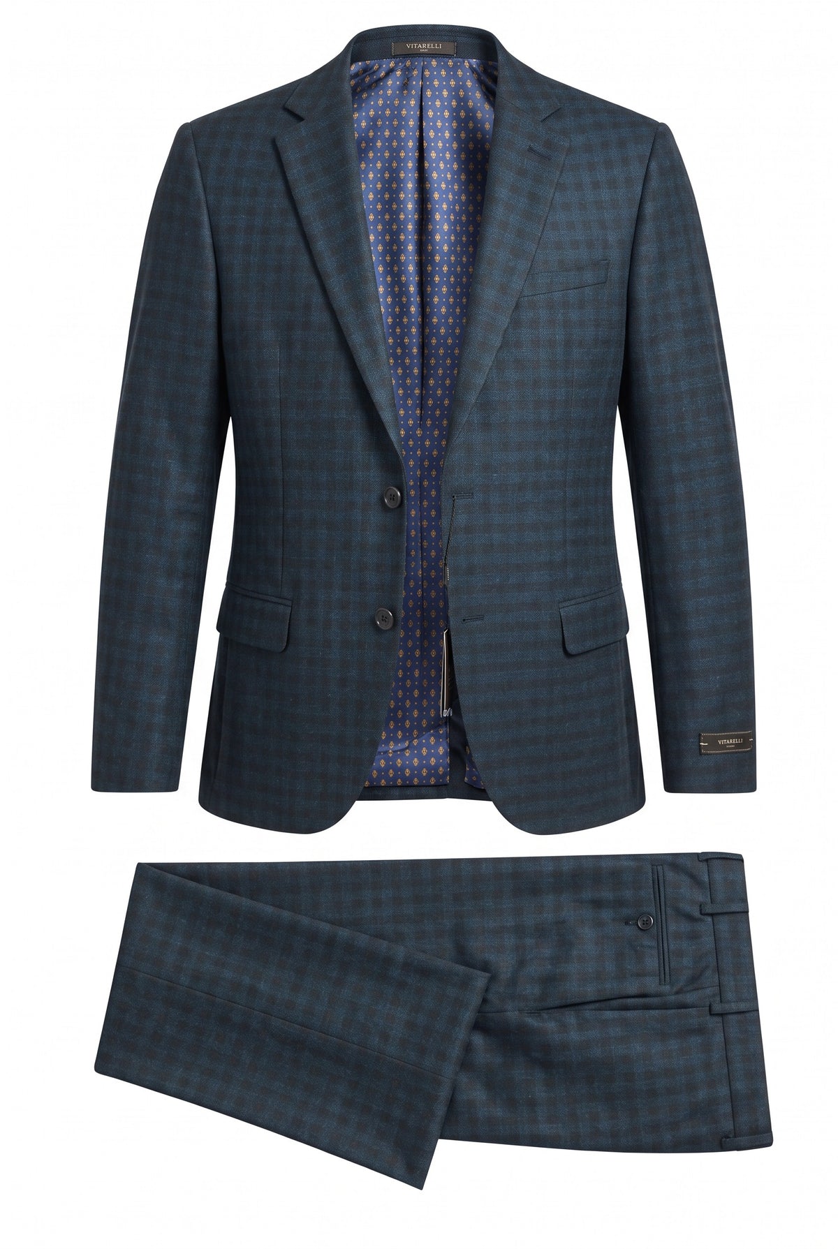 Vitarelli men's suit in charcoal, style 12589
