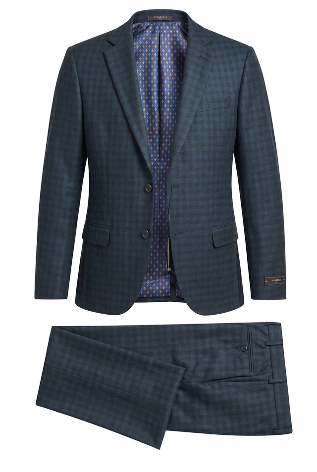 Vitarelli men's suit in charcoal, style 12589