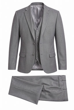 Vitarelli 3-Piece Suit with Vest – Gray (1479)