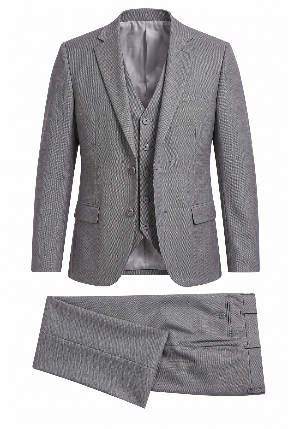 Vitarelli gray 3-piece suit, style 1479