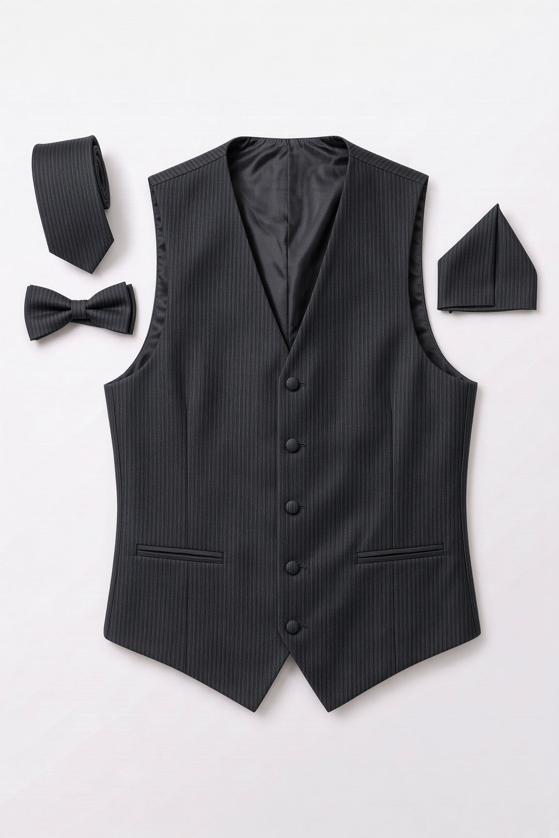Vitarelli black men's vest, style V48