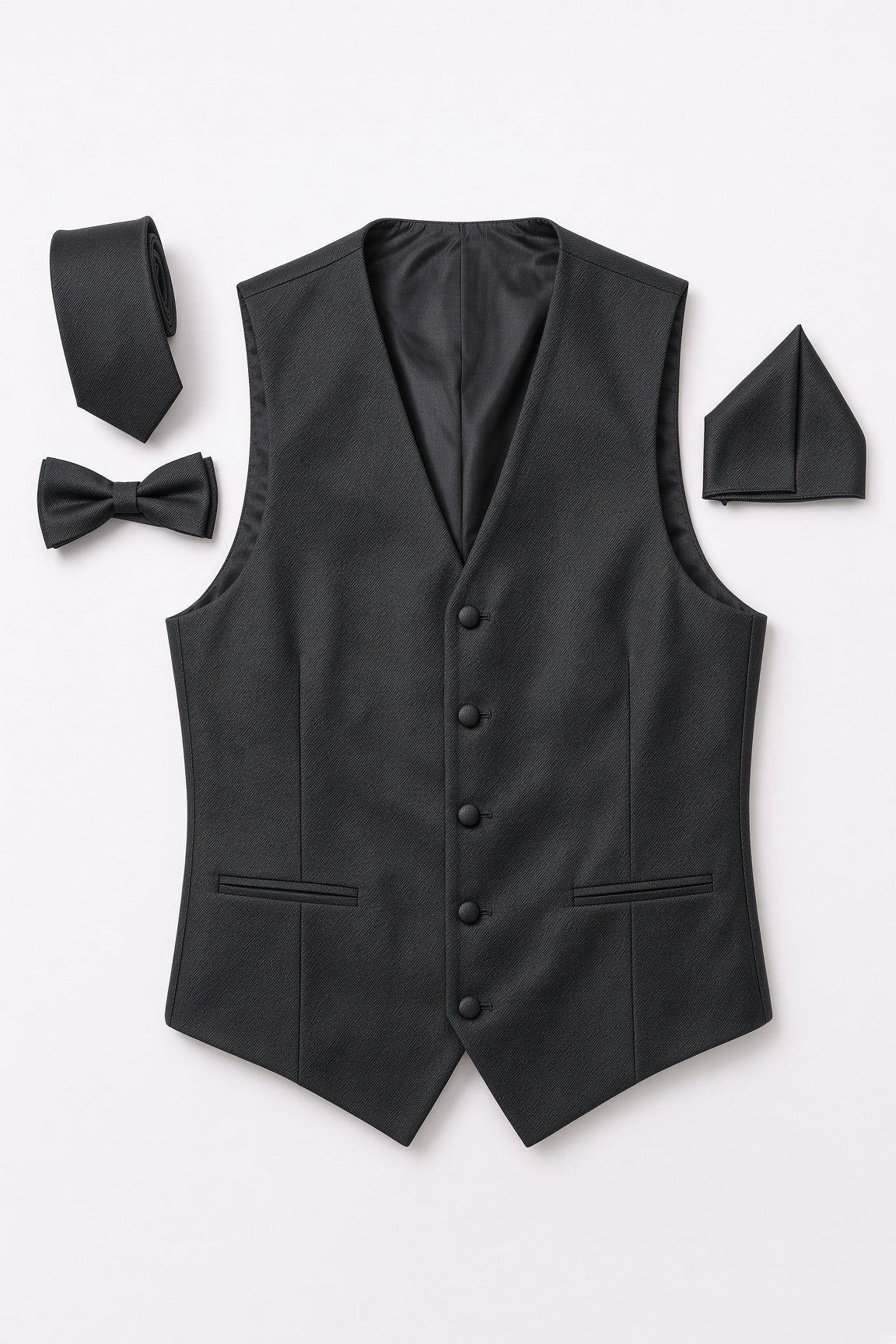 Vitarelli black men's vest, style V67