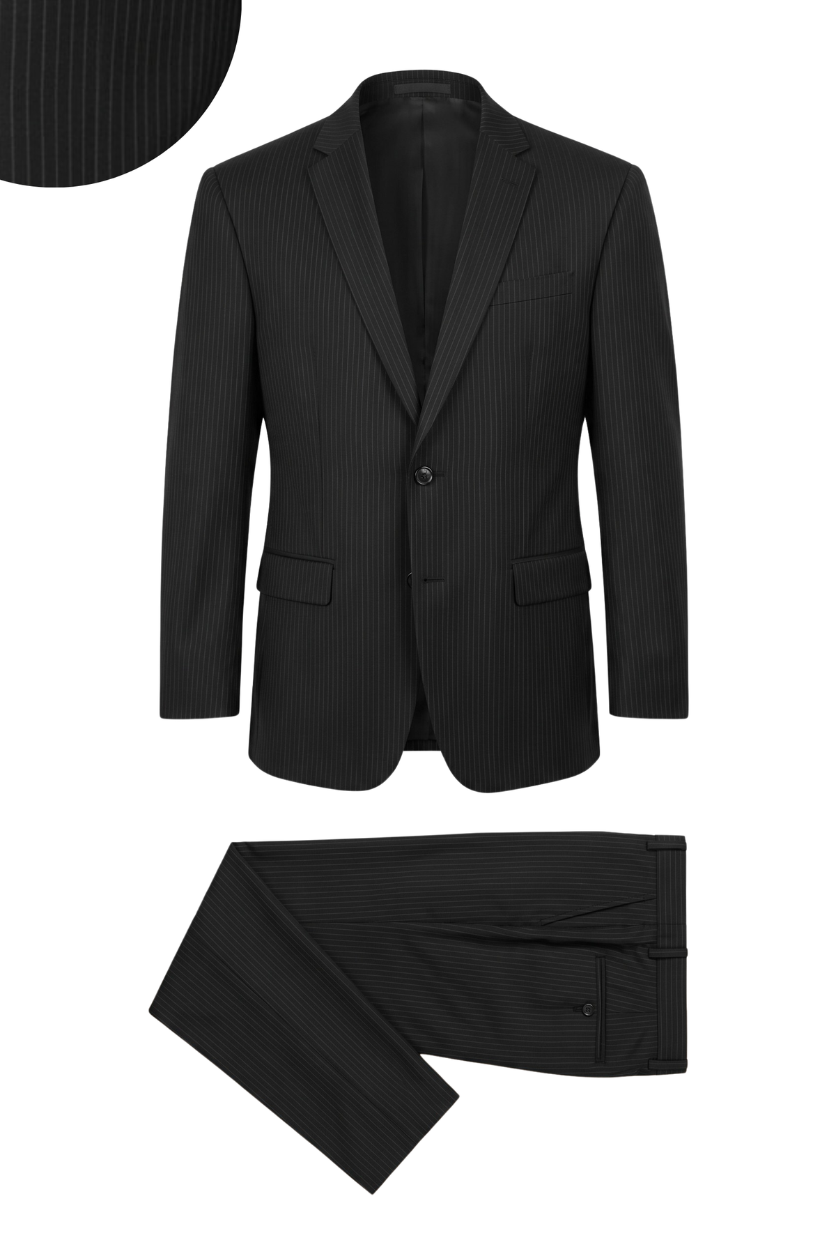 Vitarelli black classic fit suit, style 0903952