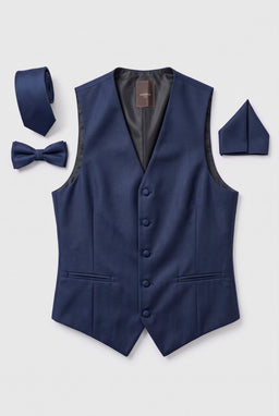 Vitarelli Men's Formal Vest – Navy, L to 5XL (V69-VESTNVY)