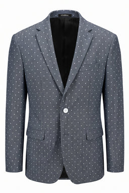 Vitarelli Notch Lapel Slim Fit Blazer – Gray (604)