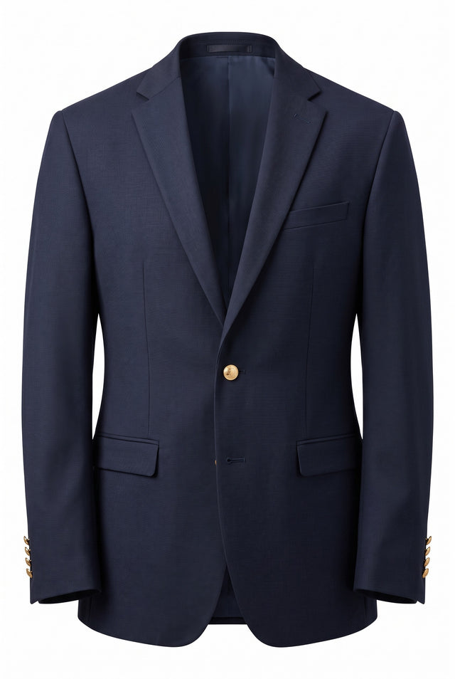 Vitarelli notch lapel slim fit blazer in navy, style 6970